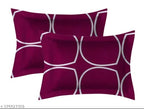 Super Soft Glace Cotton All Round Elastic Fitted Double Bed Bedsheet with 2 Pillow Covers-72x78x8