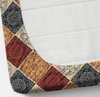 Super Soft Glace Cotton All Round Elastic Fitted Double Bed Bedsheet with 2 Pillow Covers-72x78x8