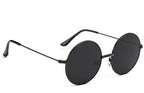 Unisex Black Round Sunglass
